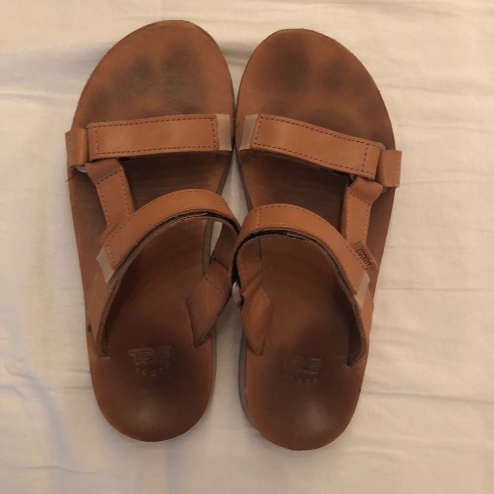 Teva Leather Universal Slide - Size 8